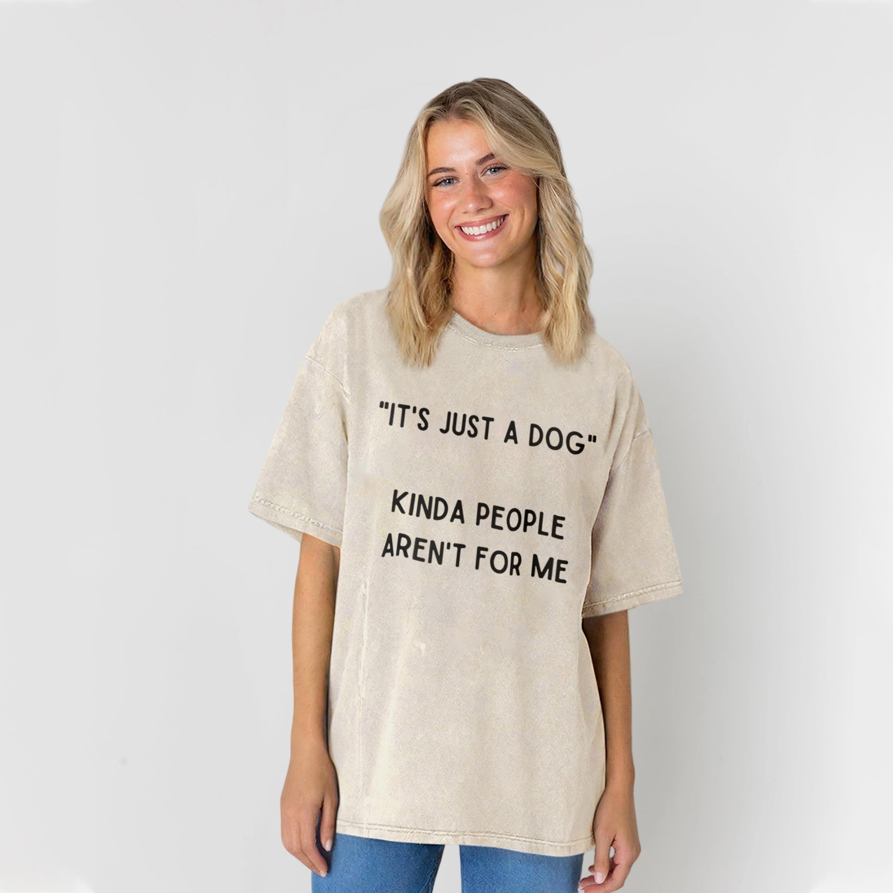 "It's Just A Dog" Washed Unisex Tee