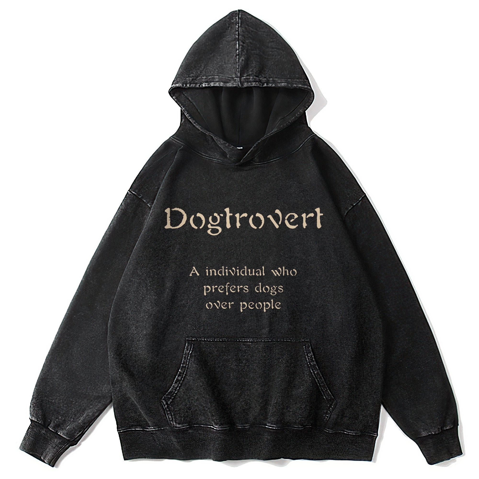 Dogtrovert Washed Unisex Hoodie