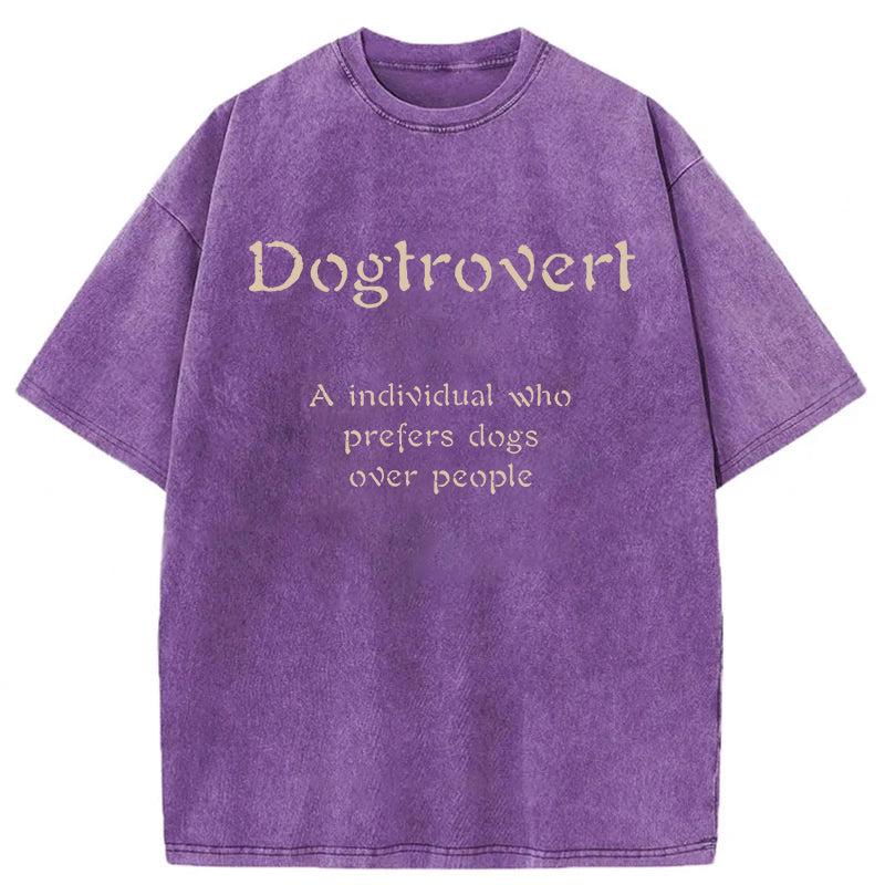 Dogtrovert Washed Unisex Tee