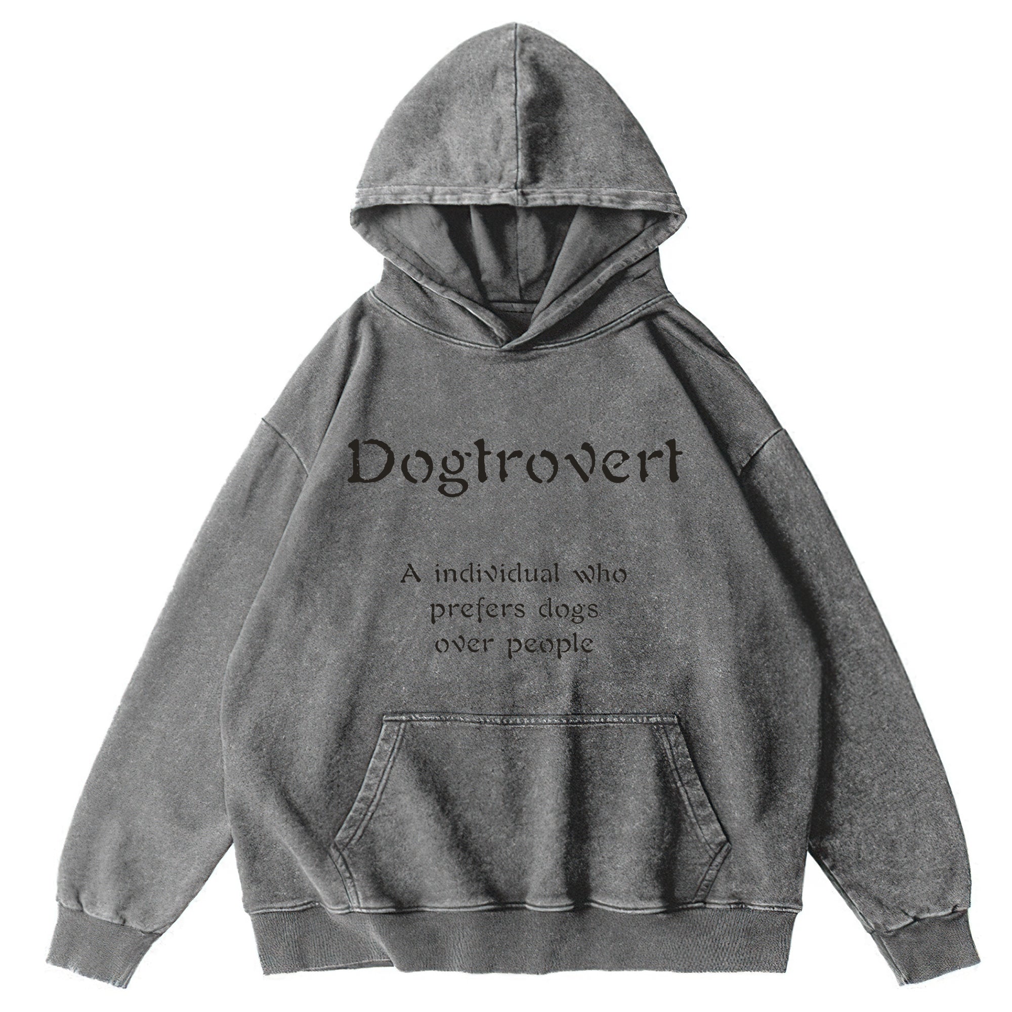 Dogtrovert Washed Unisex Hoodie