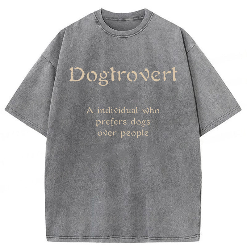 Dogtrovert Washed Unisex Tee