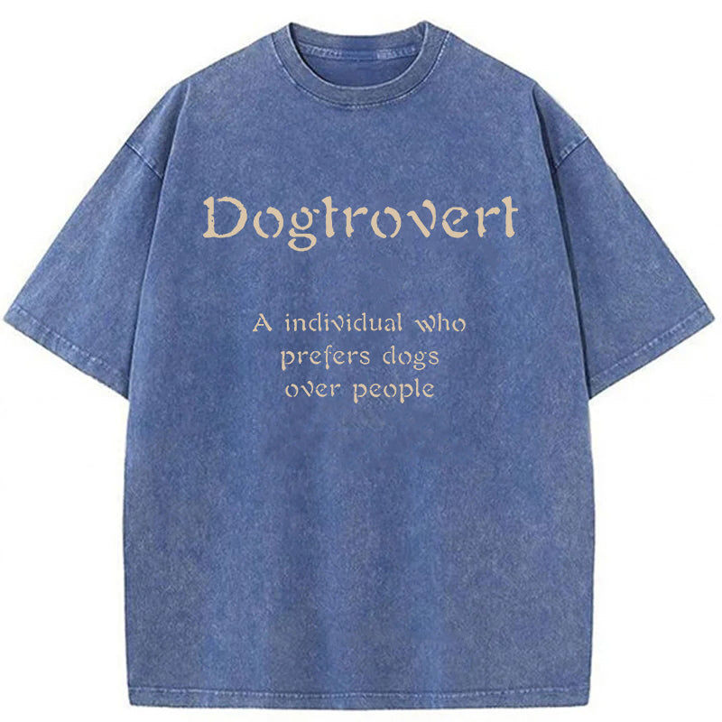 Dogtrovert Washed Unisex Tee