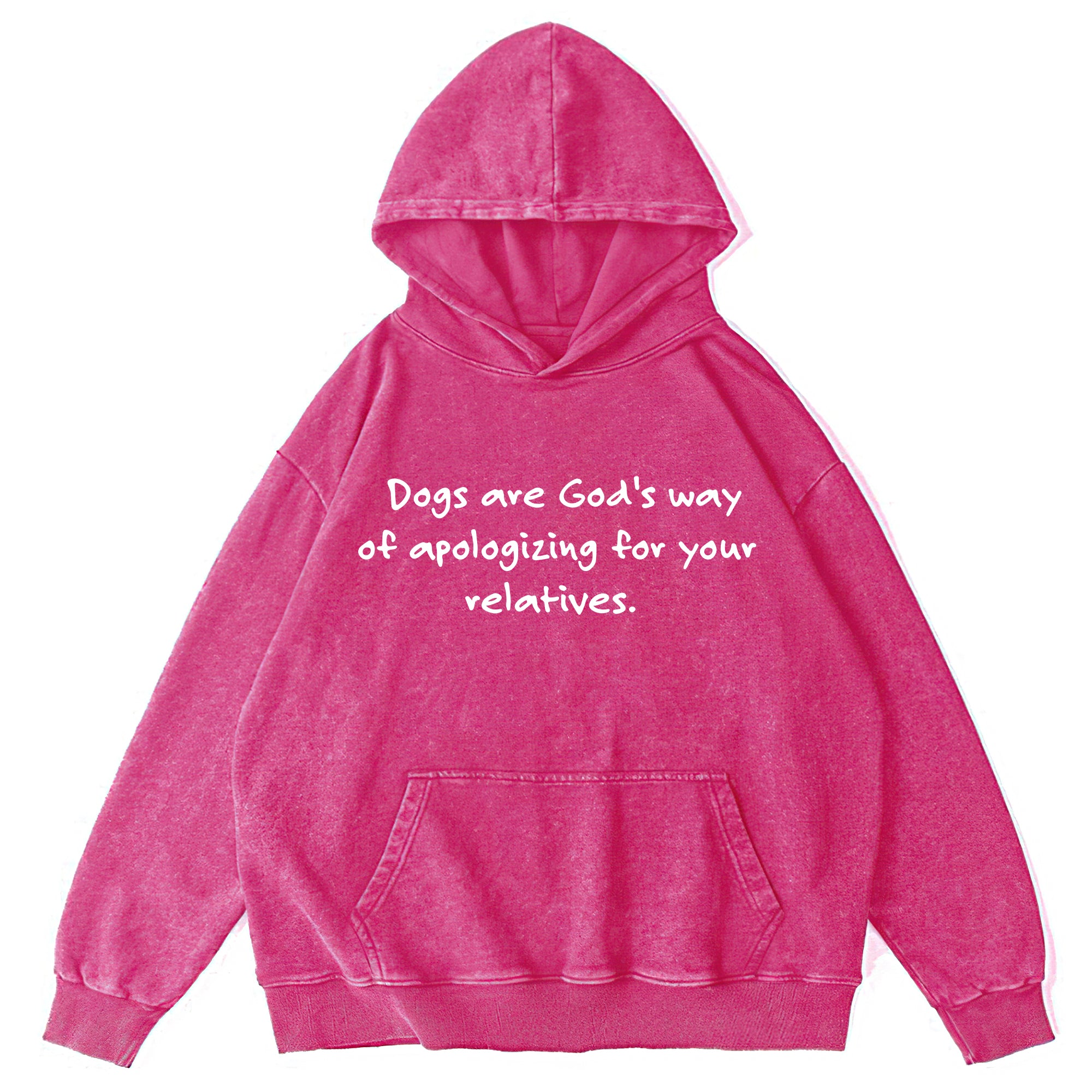 Dogs Are God's Way Washed Unisex Hoodie