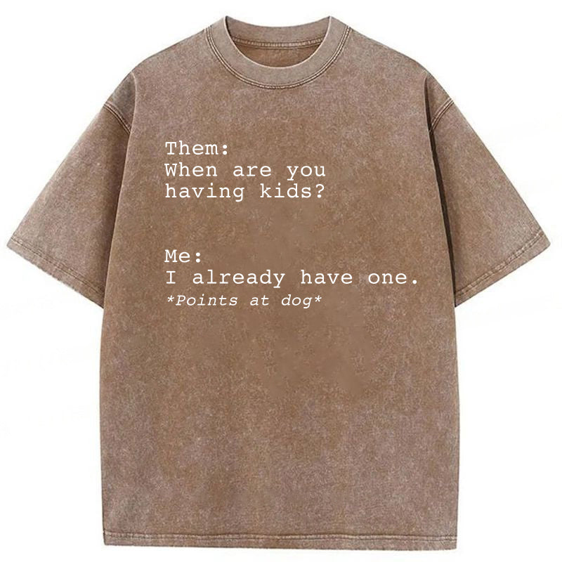 I Already Have One Washed Unisex Tee