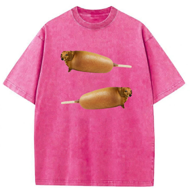 Corndogs Washed Unisex Tee