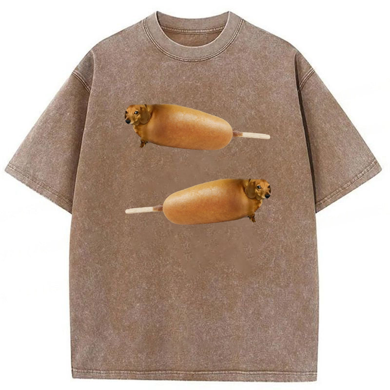 Corndogs Washed Unisex Tee