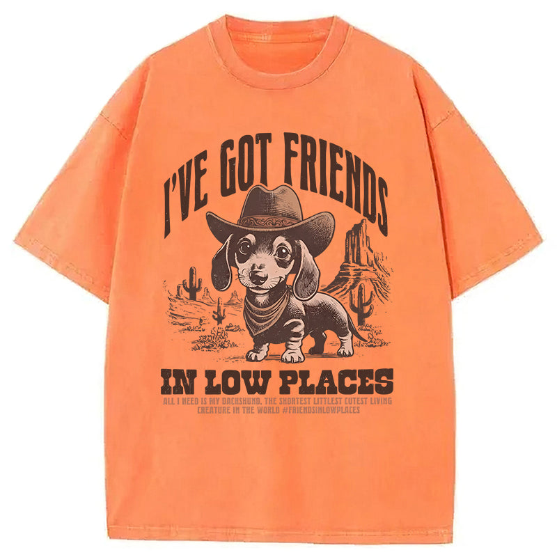 Got Friends In Low Places Washed Unisex Tee