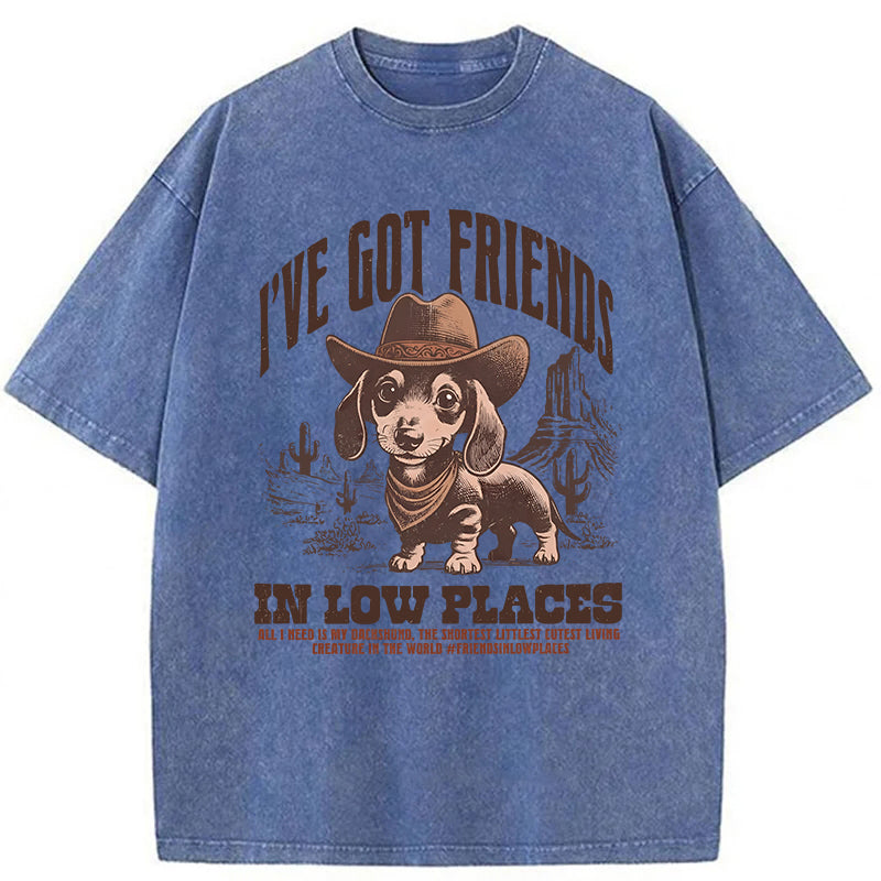 Got Friends In Low Places Washed Unisex Tee