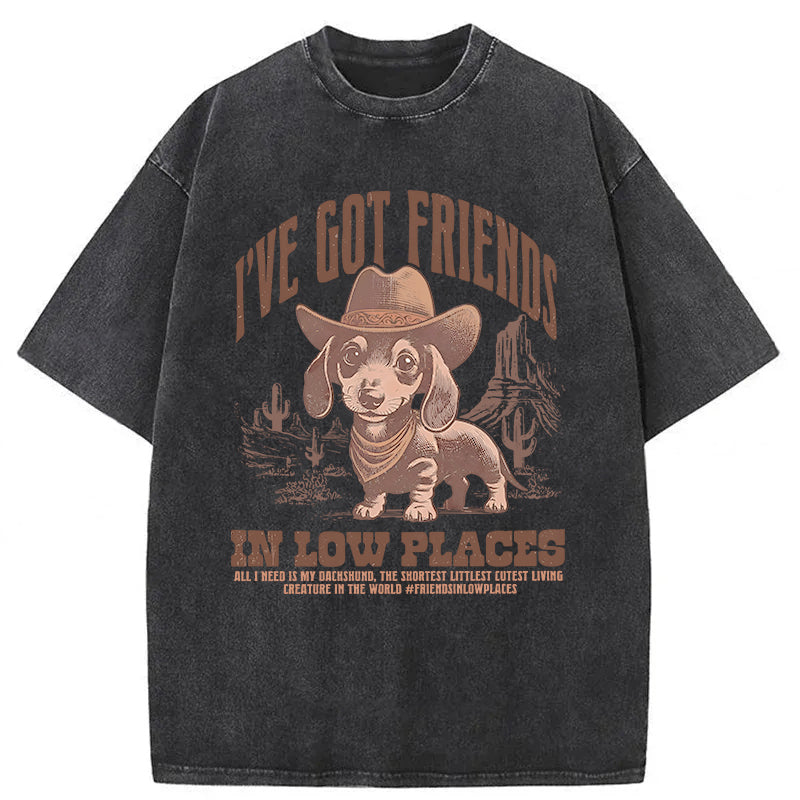 Got Friends In Low Places Washed Unisex Tee