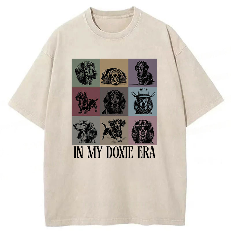 In My Doxie Era Washed Unisex Tee