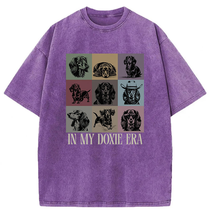 In My Doxie Era Washed Unisex Tee