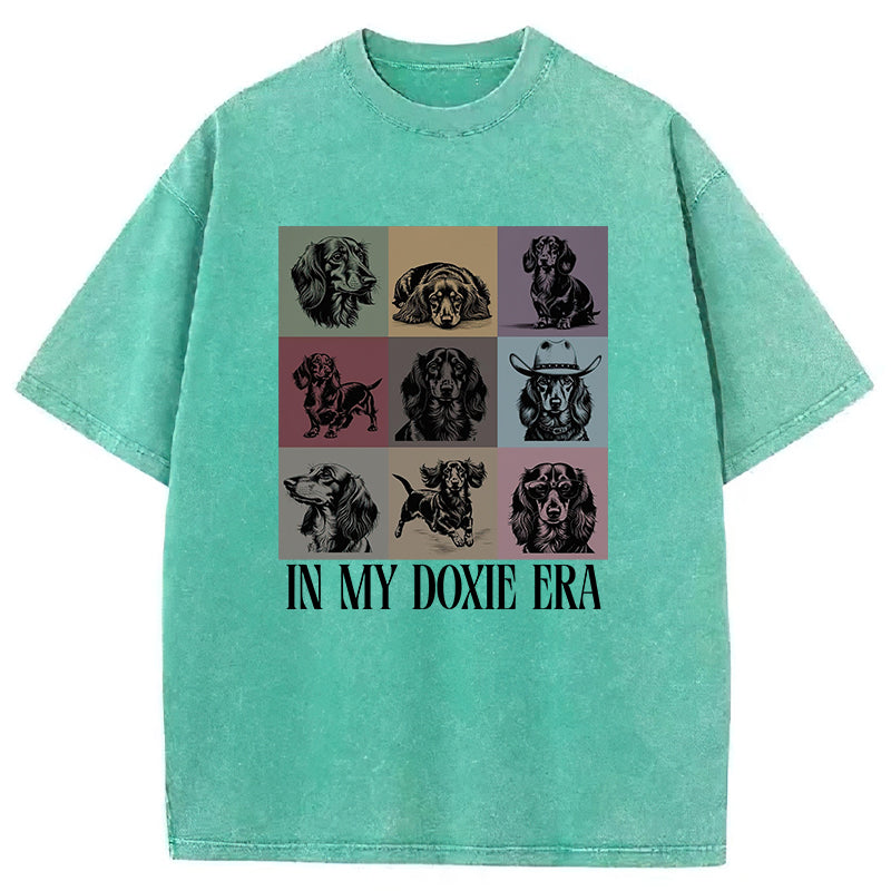 In My Doxie Era Washed Unisex Tee