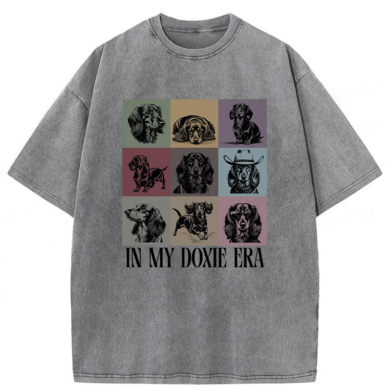 In My Doxie Era Washed Unisex Tee