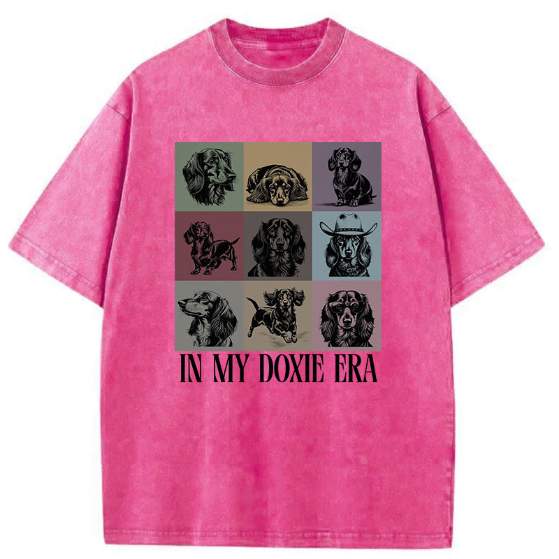 In My Doxie Era Washed Unisex Tee