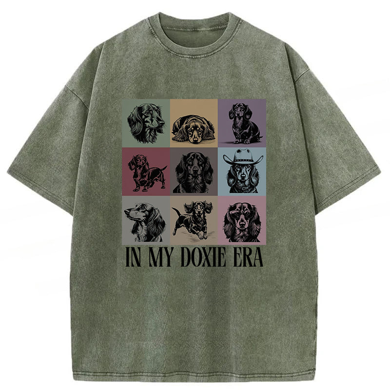 In My Doxie Era Washed Unisex Tee