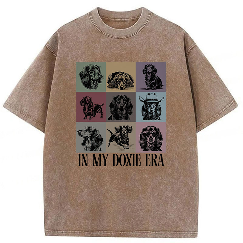 In My Doxie Era Washed Unisex Tee