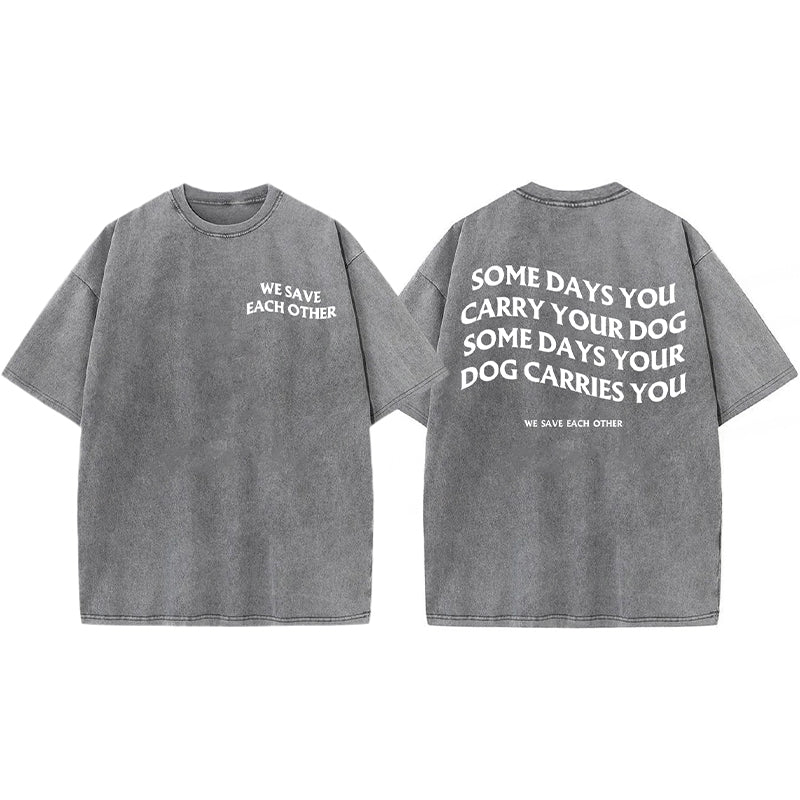 We Save Each Other Washed Unisex Tee