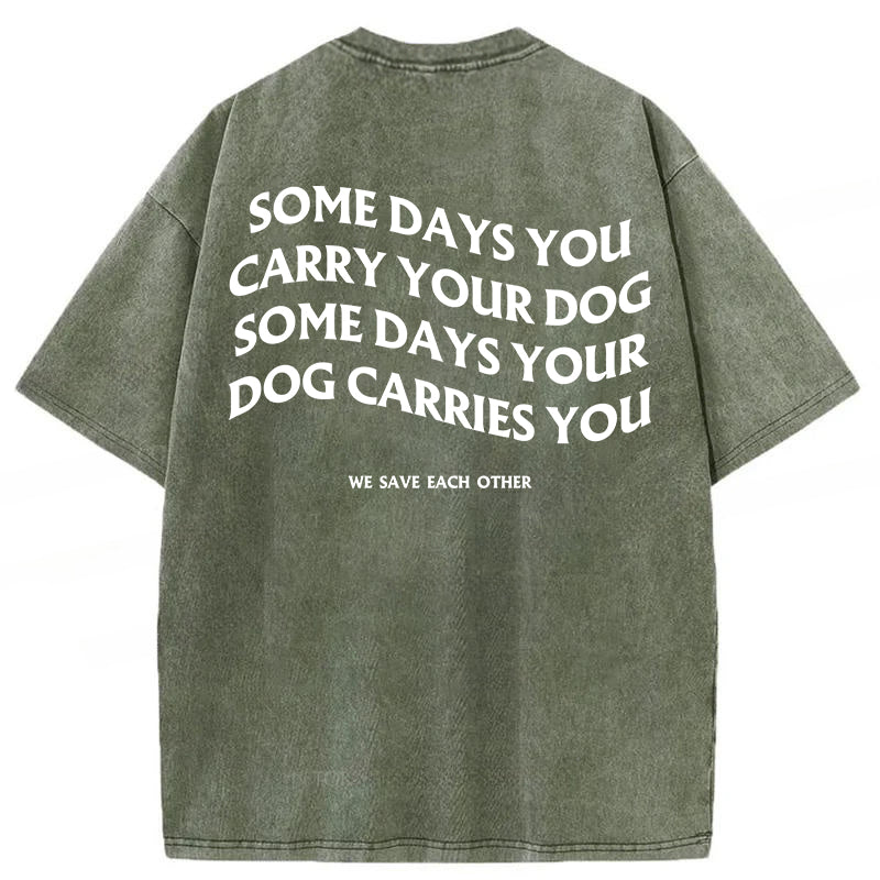 We Save Each Other Washed Unisex Tee