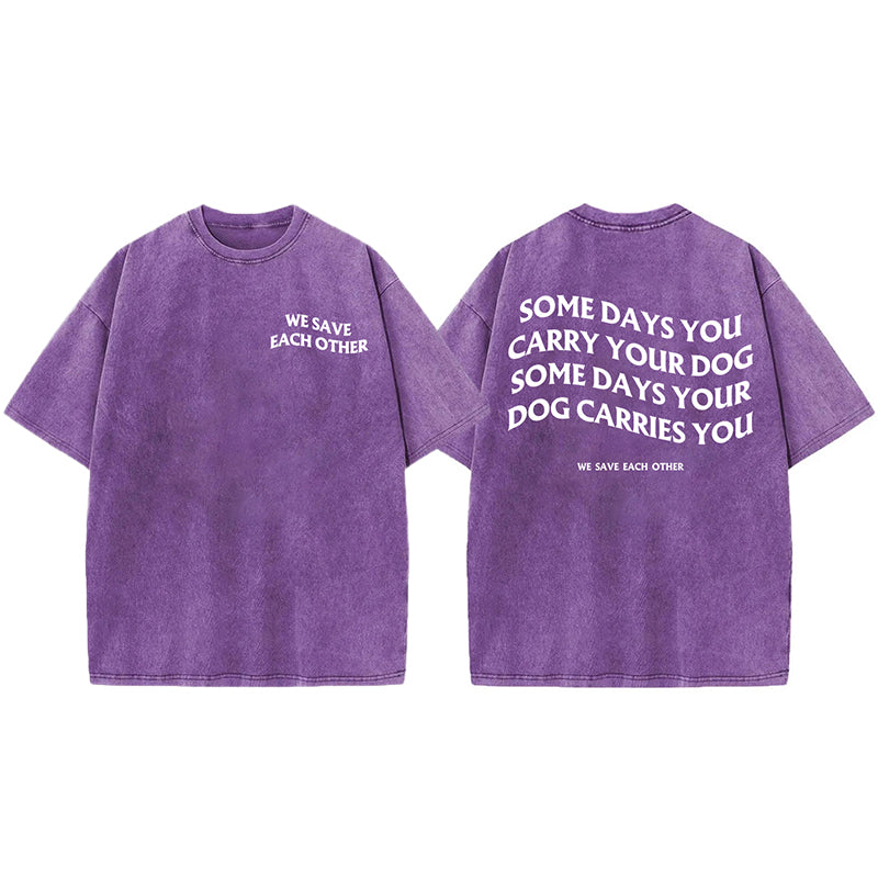 We Save Each Other Washed Unisex Tee