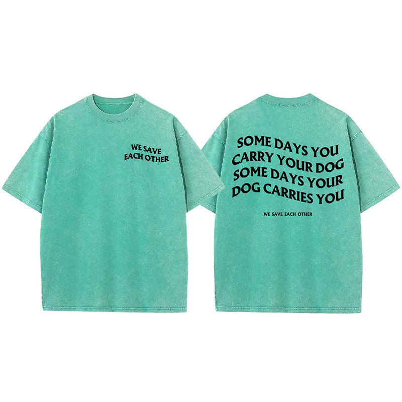 We Save Each Other Washed Unisex Tee