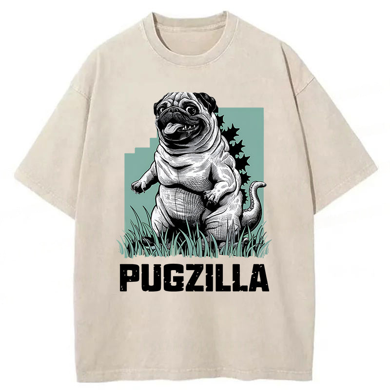 PUGZILLA Washed Unisex Tee