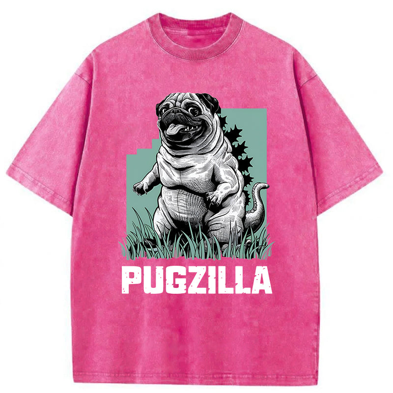 PUGZILLA Washed Unisex Tee