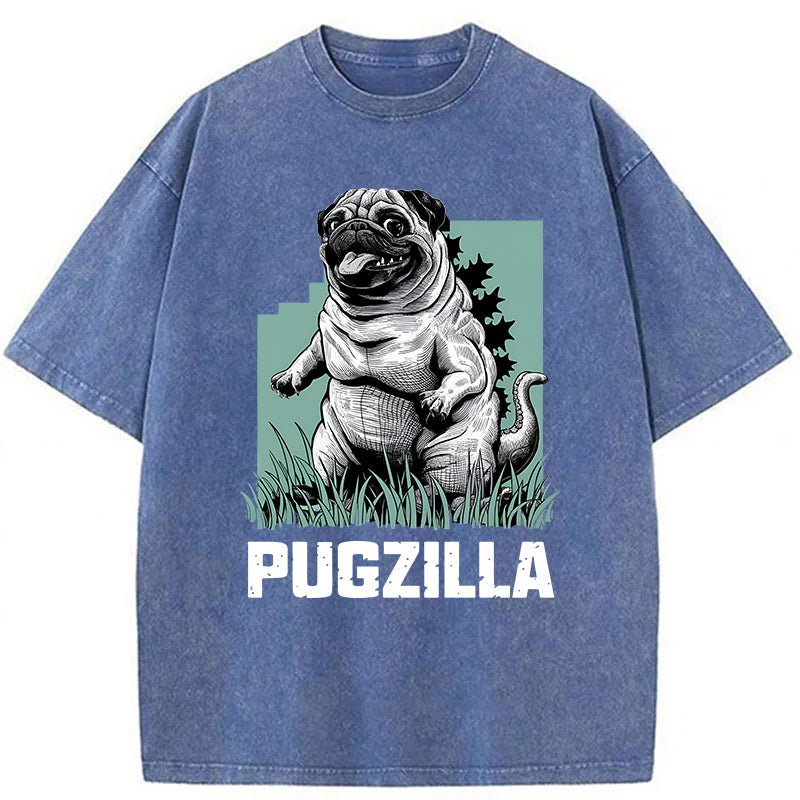 PUGZILLA Washed Unisex Tee