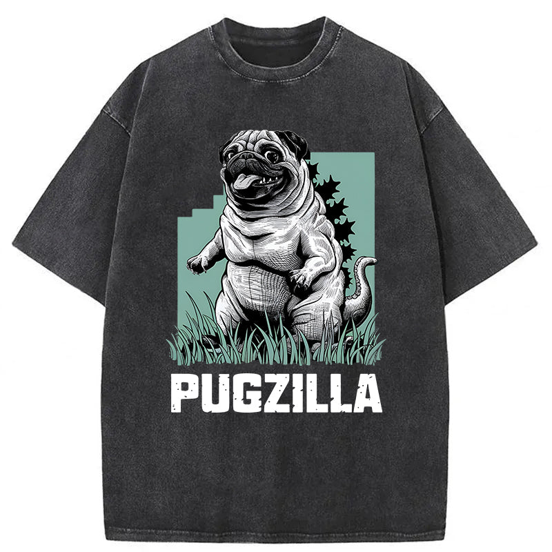 PUGZILLA Washed Unisex Tee