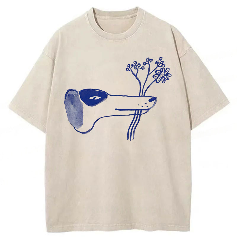 A Bouquet Of Flowers For You Washed Unisex Tee