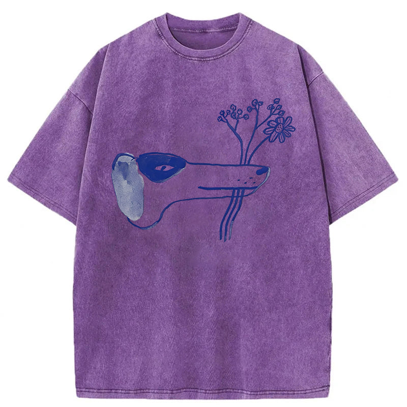A Bouquet Of Flowers For You Washed Unisex Tee
