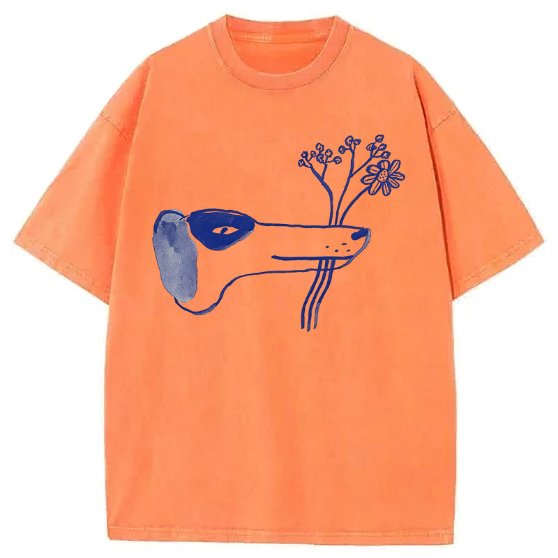 A Bouquet Of Flowers For You Washed Unisex Tee