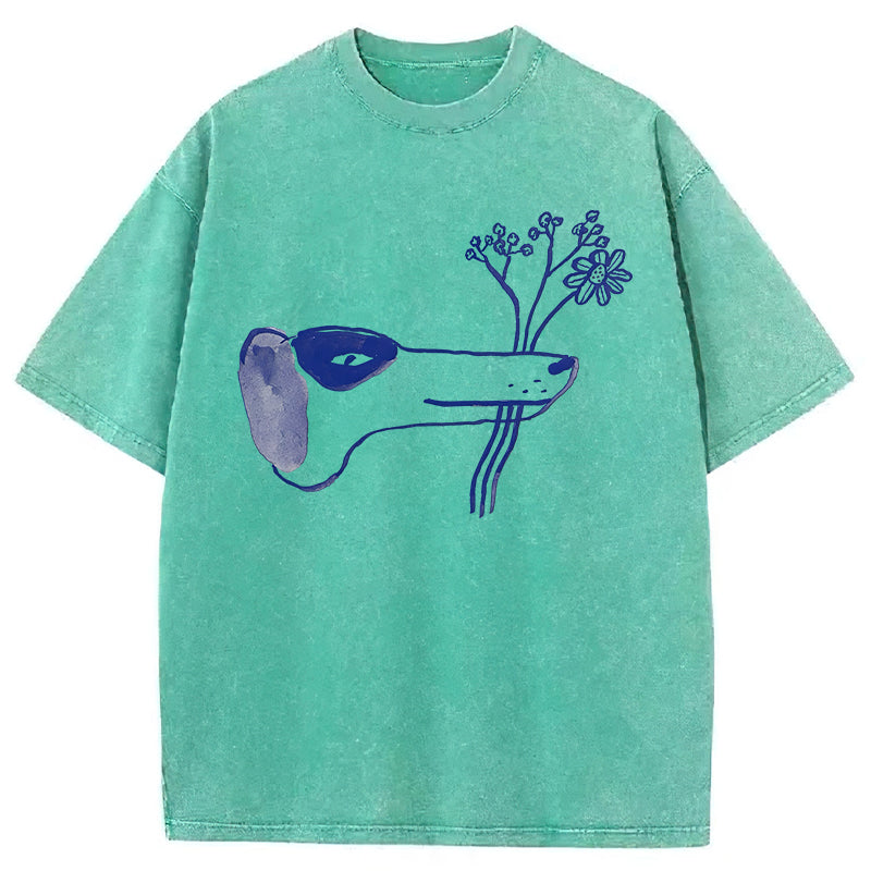 A Bouquet Of Flowers For You Washed Unisex Tee