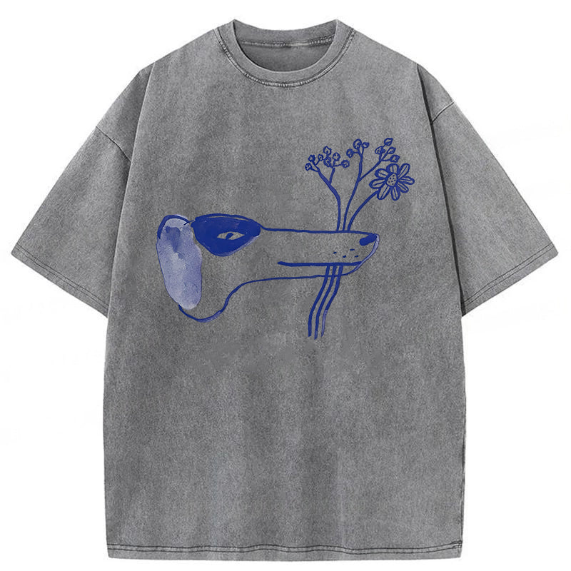 A Bouquet Of Flowers For You Washed Unisex Tee