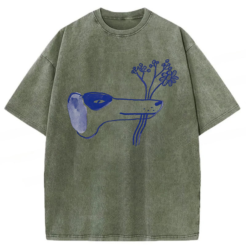A Bouquet Of Flowers For You Washed Unisex Tee