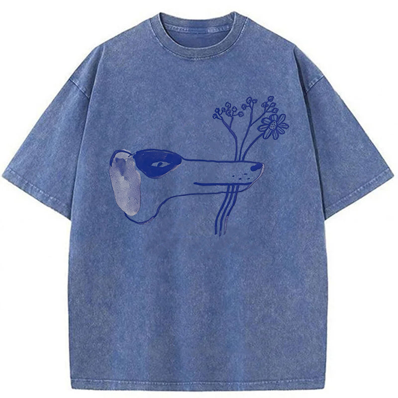 A Bouquet Of Flowers For You Washed Unisex Tee