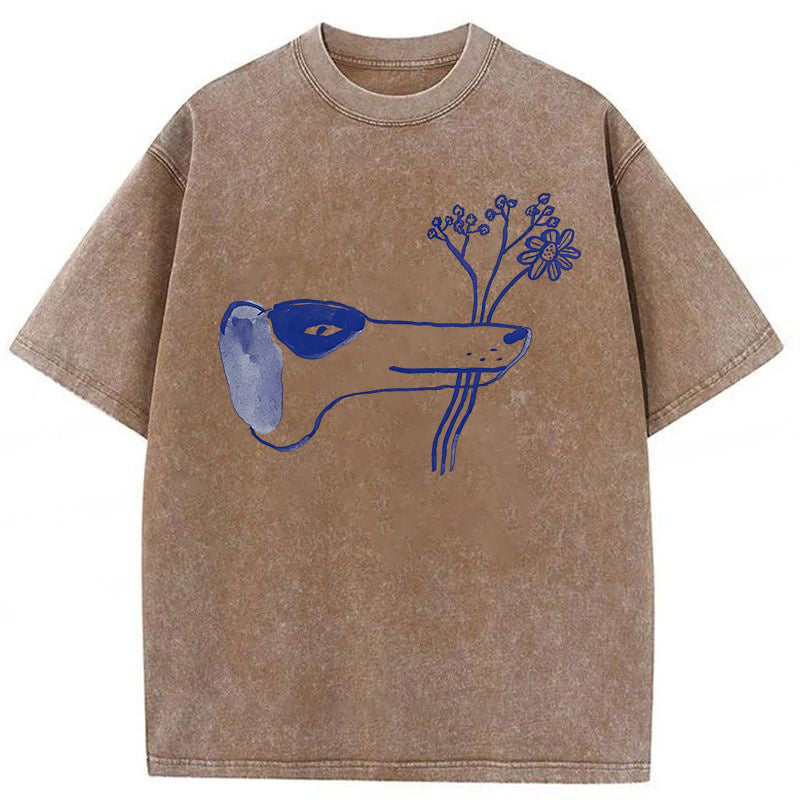 A Bouquet Of Flowers For You Washed Unisex Tee