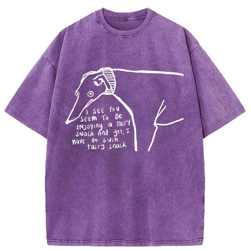 I Have No Such Tasty Snack Washed Unisex Tee