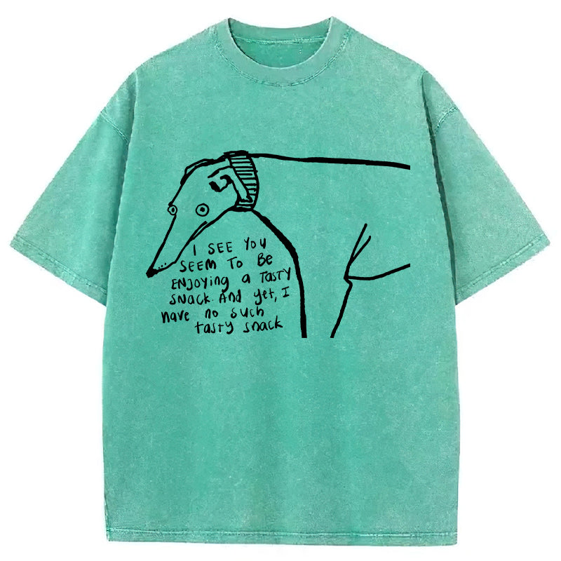 I Have No Such Tasty Snack Washed Unisex Tee
