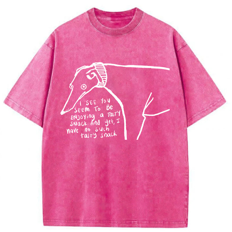 I Have No Such Tasty Snack Washed Unisex Tee