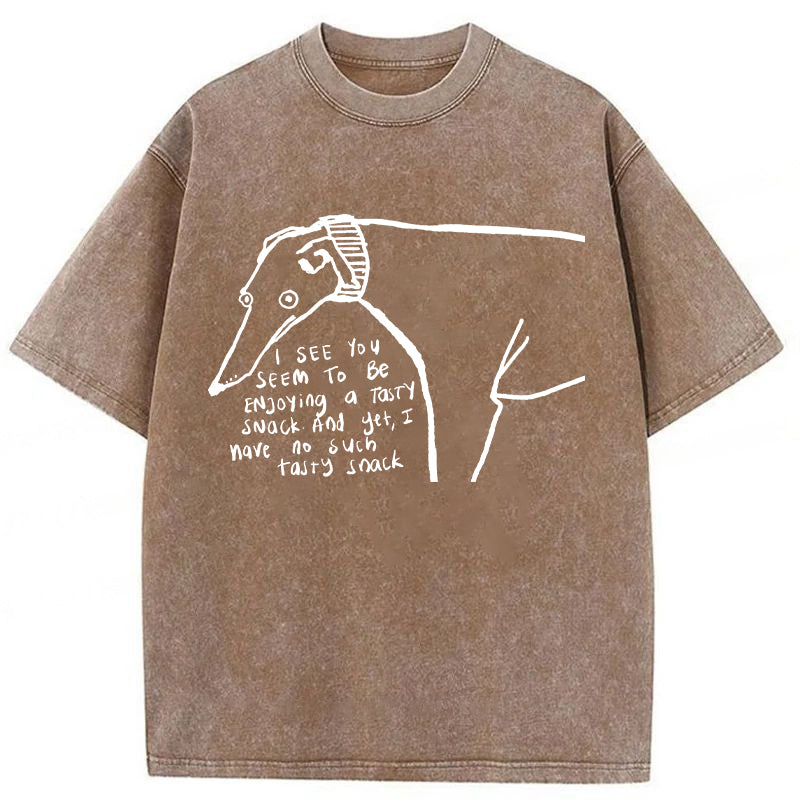 I Have No Such Tasty Snack Washed Unisex Tee