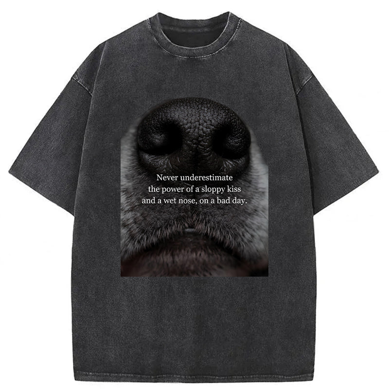 The Power Of A Sloppy Kiss Washed Unisex Tee