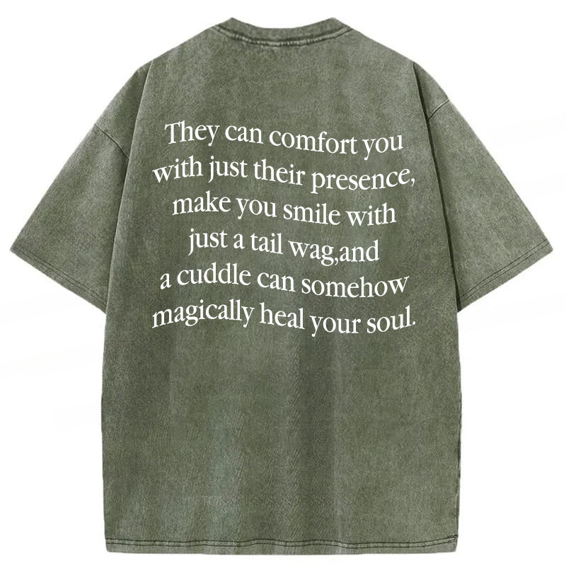 Dogs Are Like Magic Washed Unisex Tee