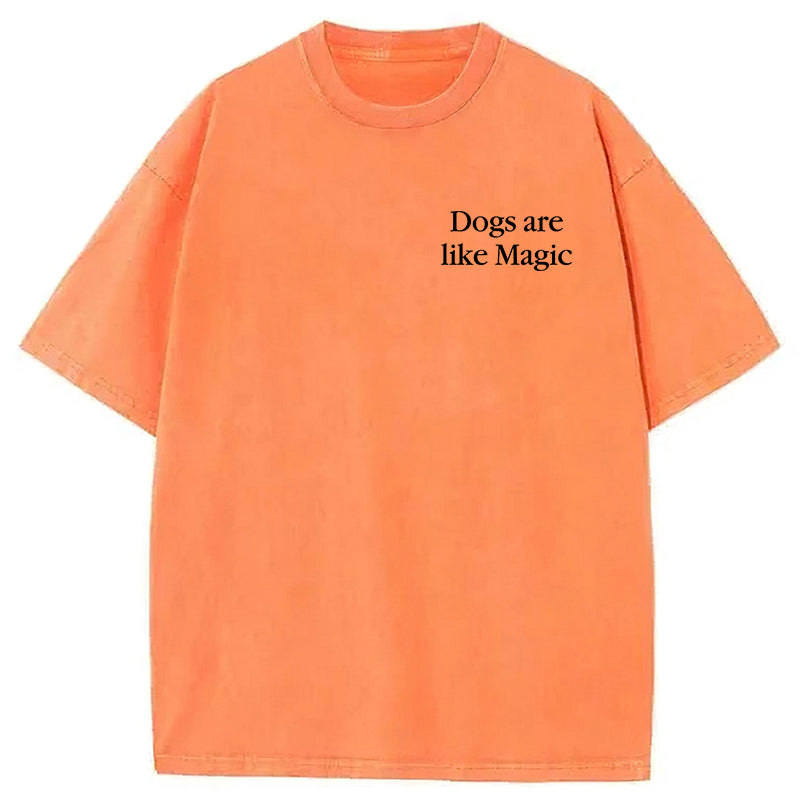Dogs Are Like Magic Washed Unisex Tee