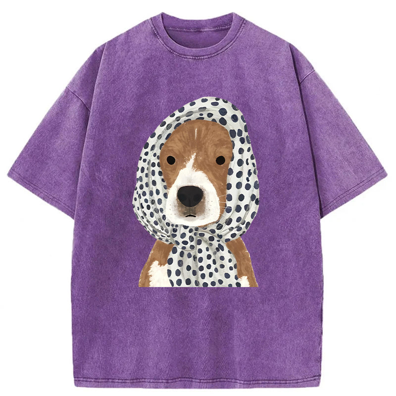 Stylish Dog Washed Unisex Tee