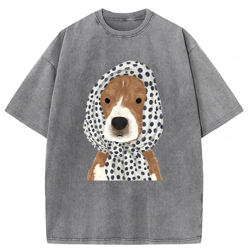 Stylish Dog Washed Unisex Tee
