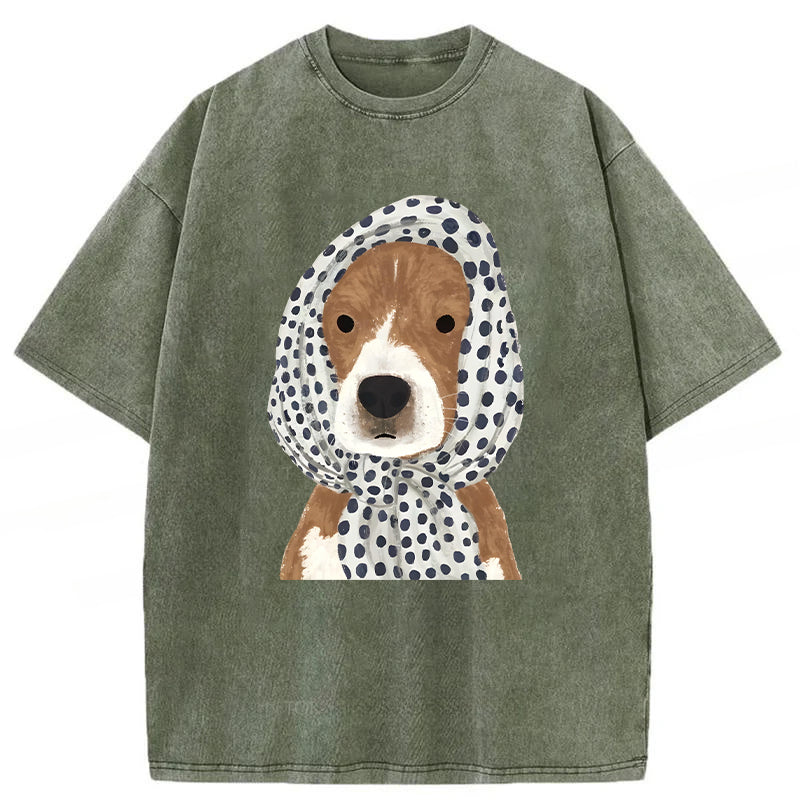 Stylish Dog Washed Unisex Tee