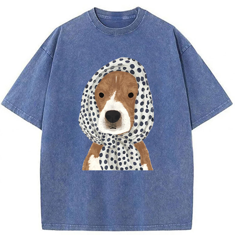 Stylish Dog Washed Unisex Tee