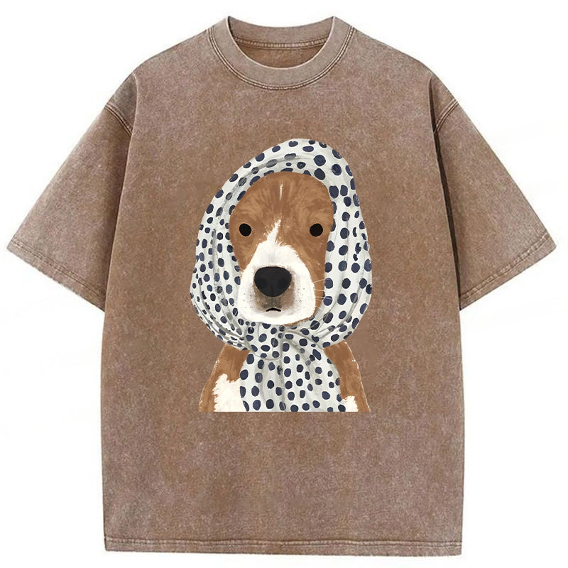 Stylish Dog Washed Unisex Tee