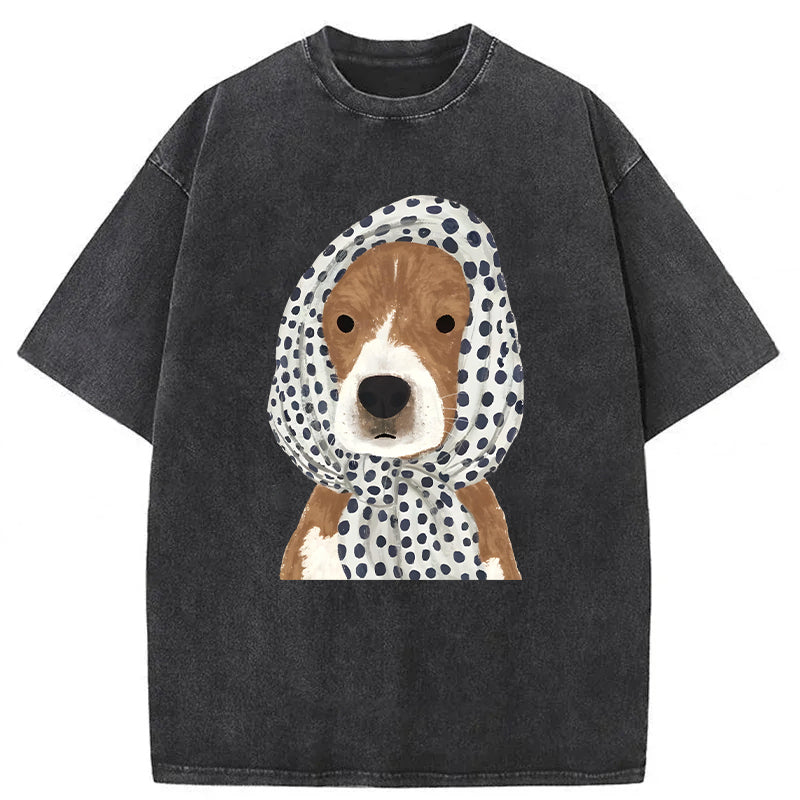 Stylish Dog Washed Unisex Tee
