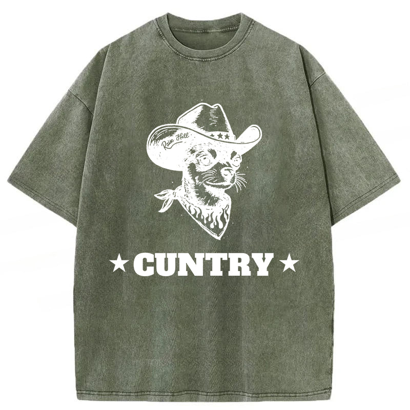 Chihuahua Cuntry Washed Unisex Tee